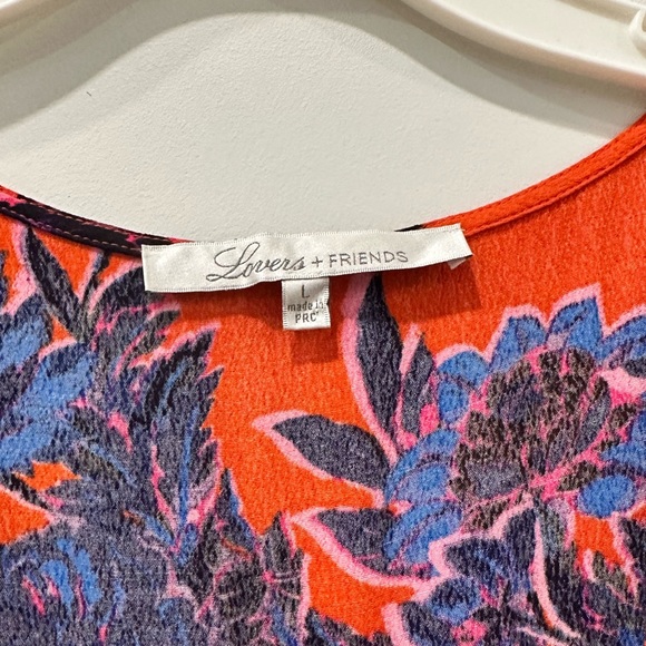 Lovers and Friends Women Passion Floral Can't Let Go Lace Trim Romper Large - Picture 4 of 12